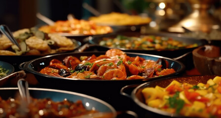 Poster - Delicious and varied buffet food catering