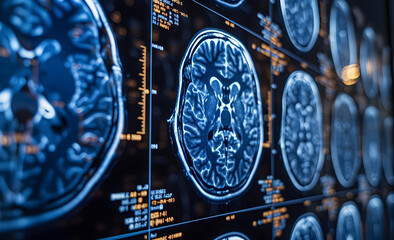 CT scan of the human brain.