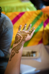 Wall Mural - henna on hands