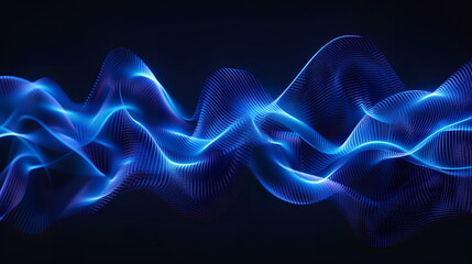 Wall Mural - abstract digital wave tech