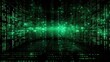 © Various Backgrounds - Background binary code is in emerald color