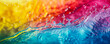 © Vita - Tropical blue water waves surface background. Waves of colorful water copy space for text fun amusement water park vacation, birthday party. Illustration for web, mobile social by Vita
