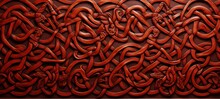 Celtic Knot Patterns In Red Color. Celtic Knot Patterns Wallpaper Banner Texture. Celtic Symbols. Celtic Runes