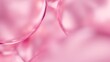 Liquid pink rose oil bubbles macro close up. Abstract cosmetic 3D illustration background of fluid circles. Beauty care concept of decorative antioxidant peptide soap spheres in light water background
