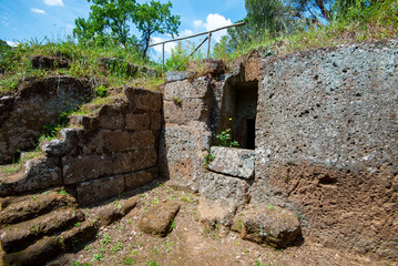 Canvas Print - Necropolis Banditaccia - Cerveteri - Italy