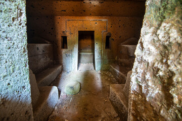 Canvas Print - Necropolis Banditaccia - Cerveteri - Italy