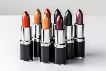 Poster - lipstick mockup, cosmetic package design