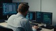 © Damian Sobczyk - A group of IT specialists write software code for their client