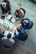 © gntdsgn - Corporate Business Photography of a Strategic Planning Committee, Generative AI