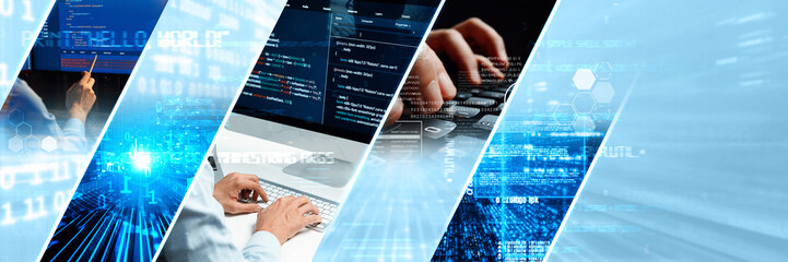Computer programming, coding and AI artificial intelligence software development engaged by skilled coder and prompt engineer to develop LLM automated AI artificial intelligence virtual assistant NLP