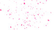 © hitsujiuo - Background material with dancing pink confetti　ピンク色の紙吹雪が舞う背景素材