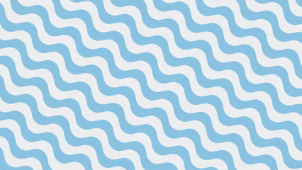 Sticker - Blue Wave pattern background wallpaper design vector image for backdrop or presentation