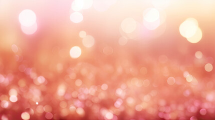Abstract Pink Glittering Circle Backdrop with Blurred Lights, Sparkling Background for Valentine's Day, Women's Day, or Special Events