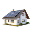 © KimlyPNG - Solar panel on the roof of the house isolated on transparency background PNG