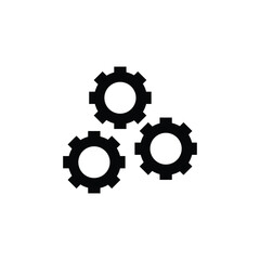 Poster - gear setting logo icon