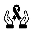© priyanka - Vector solid black icon for Cancer