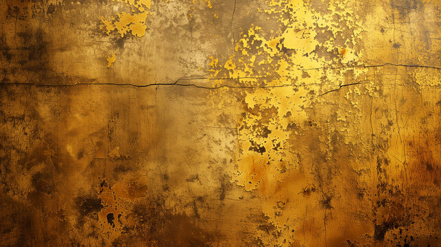 abstract golden texture background banner, luxury scratched grungy aged vintage retro gold stone. co