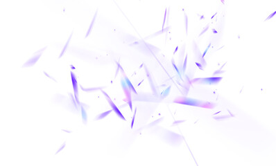 Fototapete - Cool abstract blue holographic background of diagonal stripes in places with blur. Abstract color light effect background with sparks. PNG.