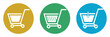 Shop cart icon, buy symbol. Shopping basket icon sign. shopping cart vector.
