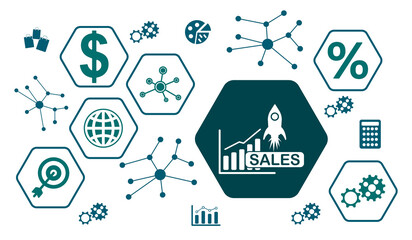 Poster - Concept of sales growth