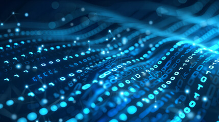 blue binary code