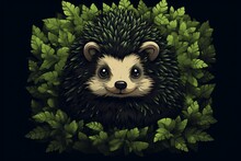 a hedgehog in a bush