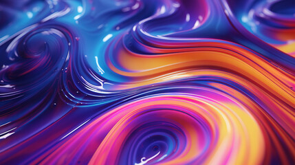 Wall Mural - Abstract background with swirl of colors twisting in motion in vivid color vortex.