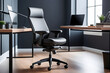 Black Office Chair in Front of Desk