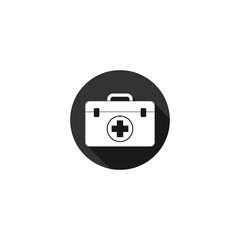 Canvas Print - First aid kit icon isolated on transparent background