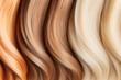 © Firn - Close up of different shades of blond hair