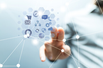 technology background. big data concept