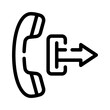 outgoing call line icon