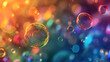© hassanmim2021 - Amazing Colorful background with shiny bubbles