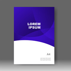 Wall Mural - Design cover book modern. Annual report. Brochure template, catalog. Simple Flyer promotion. magazine. Vector illustration