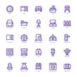 © Yaprativa - Furniture and Decoration icon pack for your website, mobile, presentation, and logo design. Furniture and Decoration icon basic line gradient design. Vector graphics illustration and editable stroke.