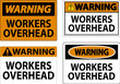 © Seetwo - Warning Falling Debris Sign, Workers Overhead Falling Objects