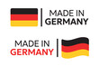 made in Germany labels set, German product icons