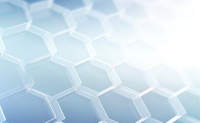 Wall Mural - Abstract Blue Hexagonal Geometric Background