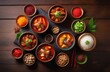 Traditional Korean Snacks, Korean Food, Assortment of Different Dishes