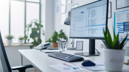 banner of personal patient clinic hospital record or digital file of information and test exam results logged in database or booking appointment doctor medical health care display on computer screen 