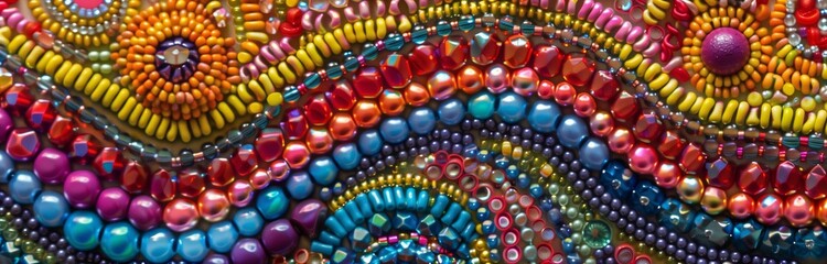 close up of multi color round beads for making jewelry 