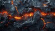 © Alexander Kurilchik - Burning coals close up. Hot coals texture background.
