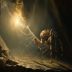 spider in the night