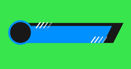 Wall Mural - In and out animated simple lower third title banner infographic animation. Hud call out titles action bar technology elements ready to use. Data representation video intro asset with copy space.