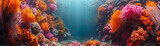 Fototapeta Do akwarium - Coral Reef Adventure underwater kaleidoscope marine life