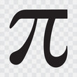 Pi symbol icon.  Pi symbol vector icon.
