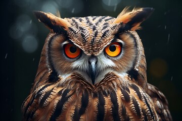 Sticker - Portrait of an owl