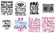 Elegant Easter and Spring Phrase Set Vector Illustration for Advertising, Decal, Book Cover
