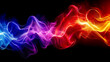 Beautiful abstract flamed wave technology. Wallpaper. Background. Texture.