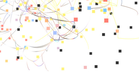 Wall Mural - Abstract polygonal space with connecting dots and lines. Dark background. Connection structure. 3d Widescreen